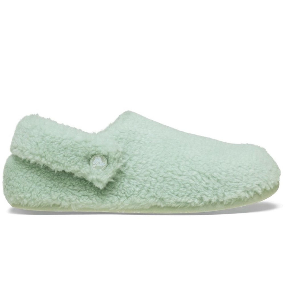 Crocs Classic Cozy Slip-On Slippers - Mint/Plaster Sz W7